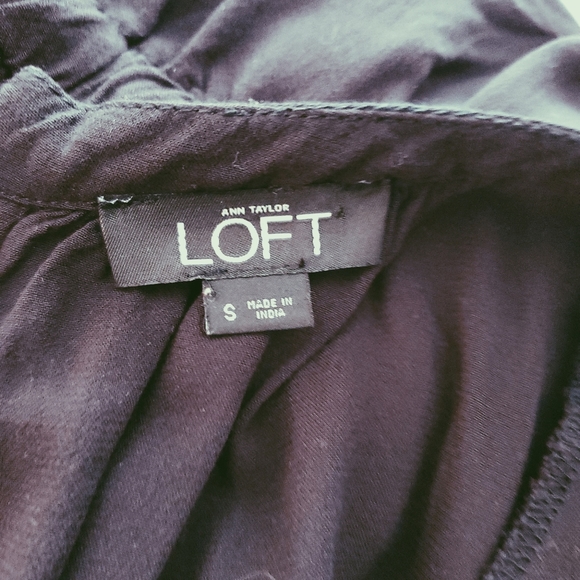 Loft Embroidered Black Boho Romper Size Small - Picture 3 of 8